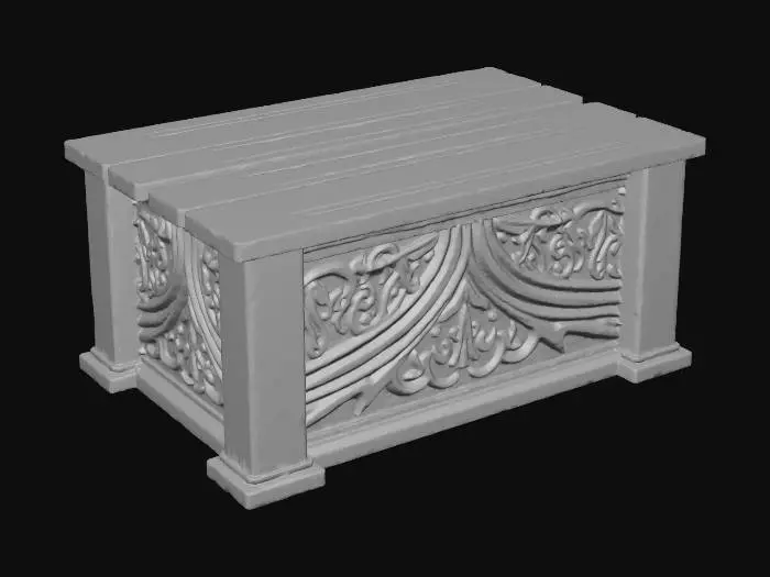 3D model for Ornate Wooden Chest