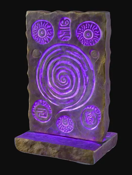 3D model for Ancient Light Glyph Stone