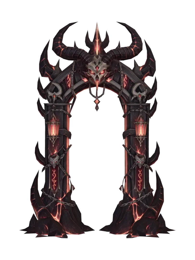 โมเดล 3D ของ Hellfire Gate - Demonic สร้างโดย AI