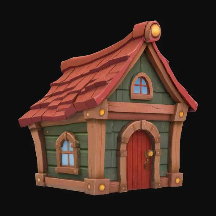 3D model for Whimsical Cottage