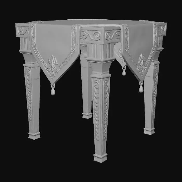 3D model for Elegant Table Setting