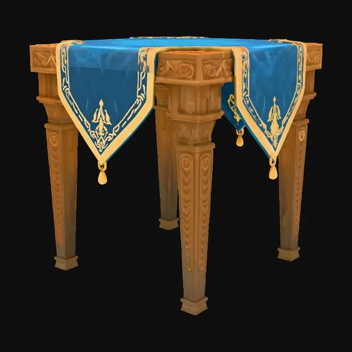 3D model for Elegant Table Setting