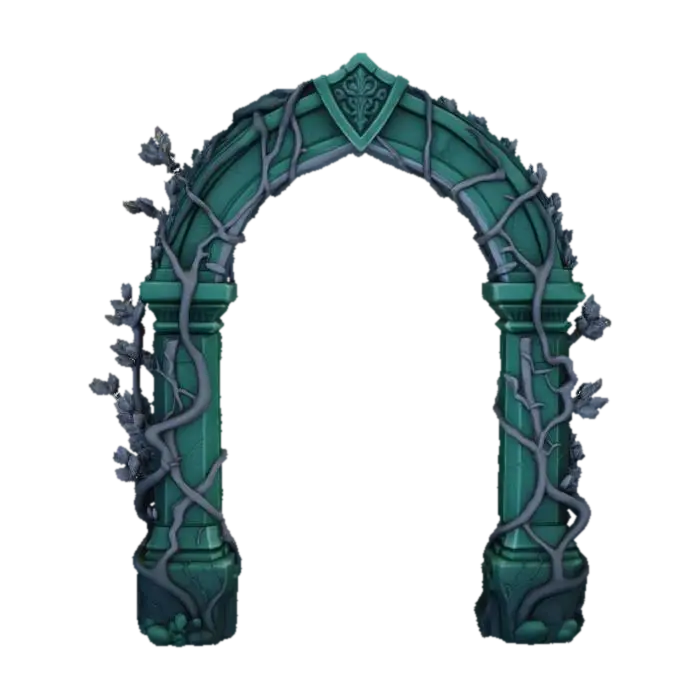 Enchanted Archway - Architectural 3D model, vytvořený pomocí AI