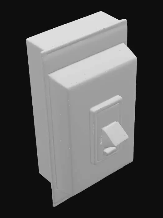 3D model for Wall patch. Plane 1.2 m × 1.2 m. for a electritian traning simulation. Its for single pole switch wiring 