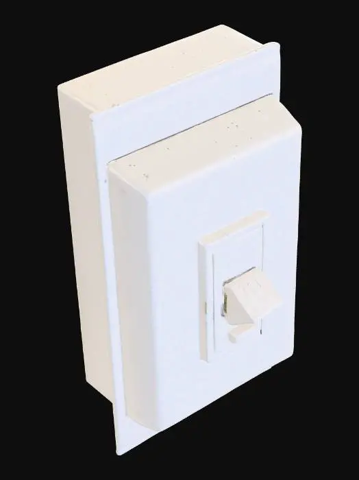 3D model for Wall patch. Plane 1.2 m × 1.2 m. for a electritian traning simulation. Its for single pole switch wiring 