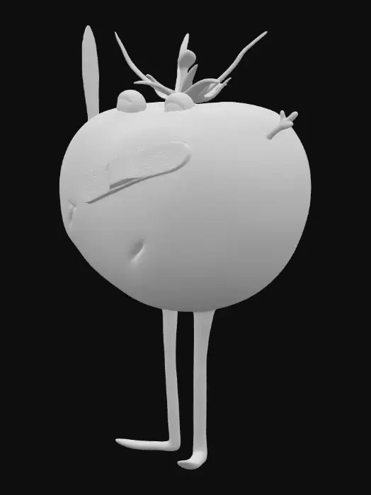 3D model for Frog in a Tomato with a Toothpick