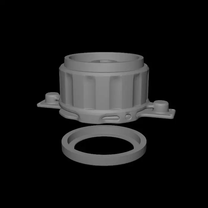 3D model for Black Plastic Connector