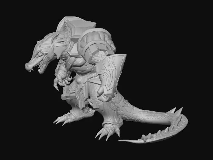 3D model for Lizard Knight