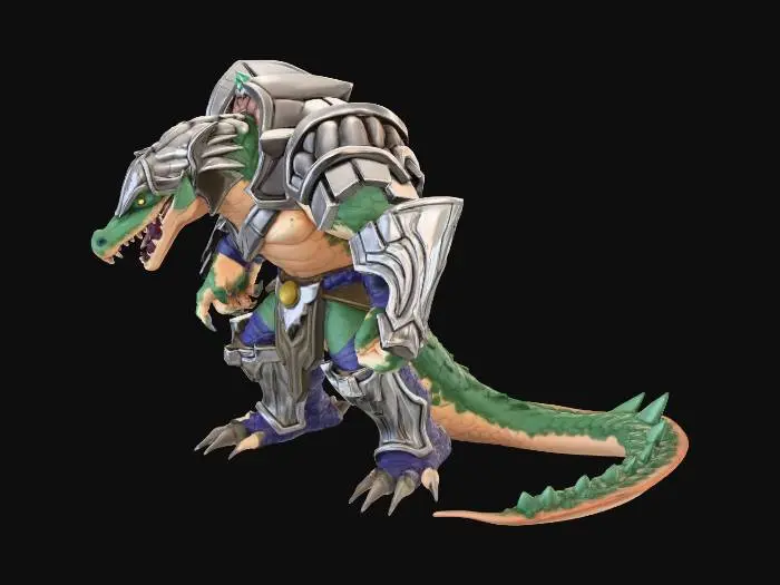 3D model for Lizard Knight