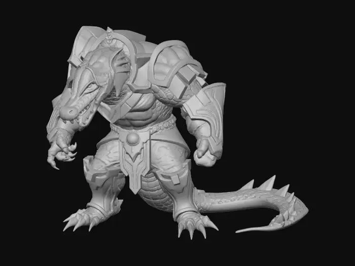 3D model for Lizard Knight