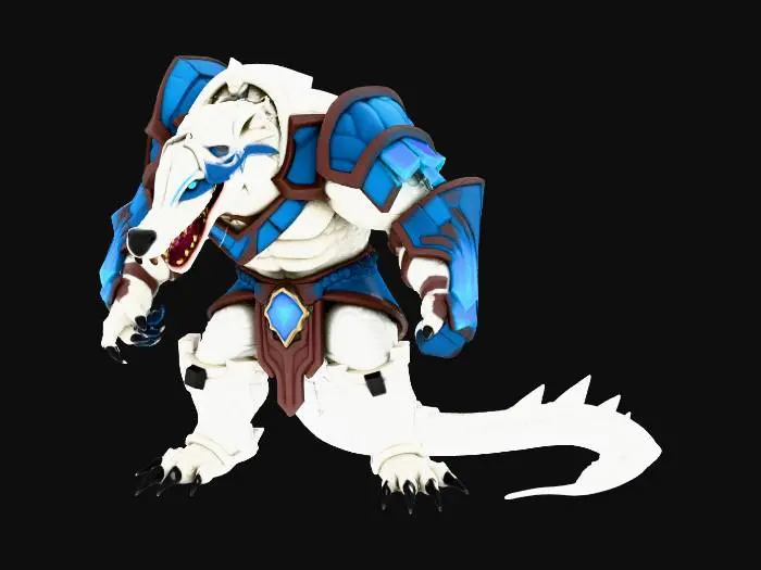 3D model for Lizard Knight