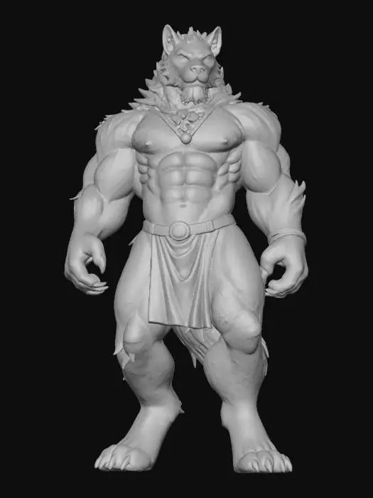 3D model for Forest Guardian Wolfman