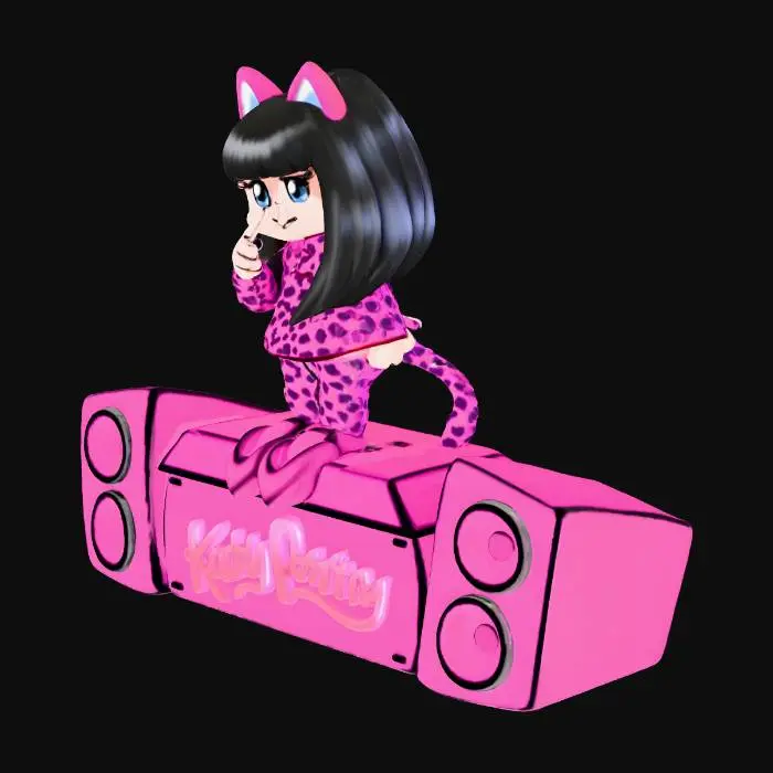 3D model for FNF Katy Perry Bluefrok Standing