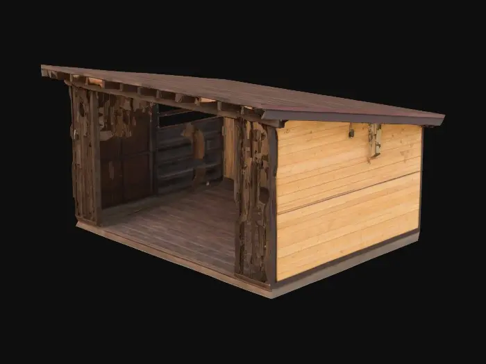 3D model for Modern Outdoor Shed