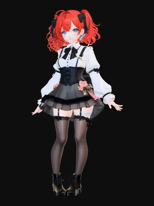 3D model for Gothic Elegance