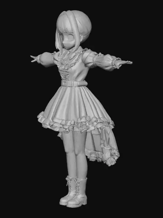 3D model for Manga Maid Balance