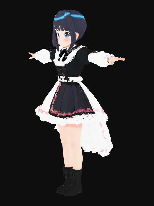 3D model for Manga Maid Balance
