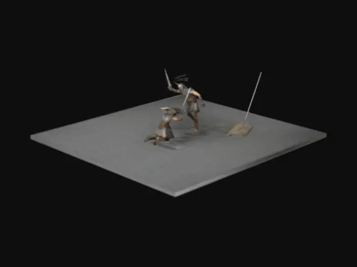 3D model for Menelao-Paride