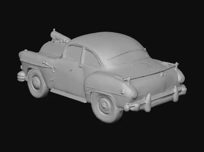 3D model for Turbo Flame Retrocar