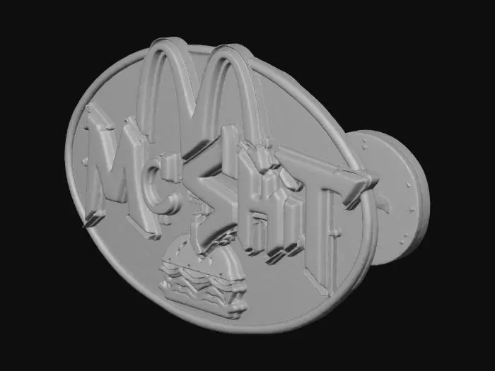 3D model for Defiant Burger Art