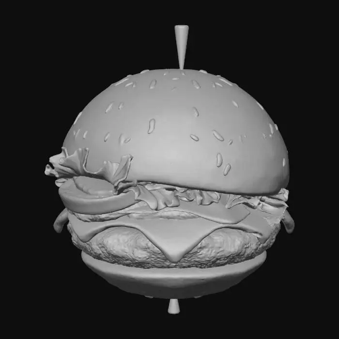 3D model for Cheesy Orbit Burger