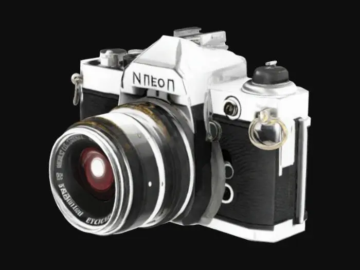 3D model for Vintage Nikon Camera reflex