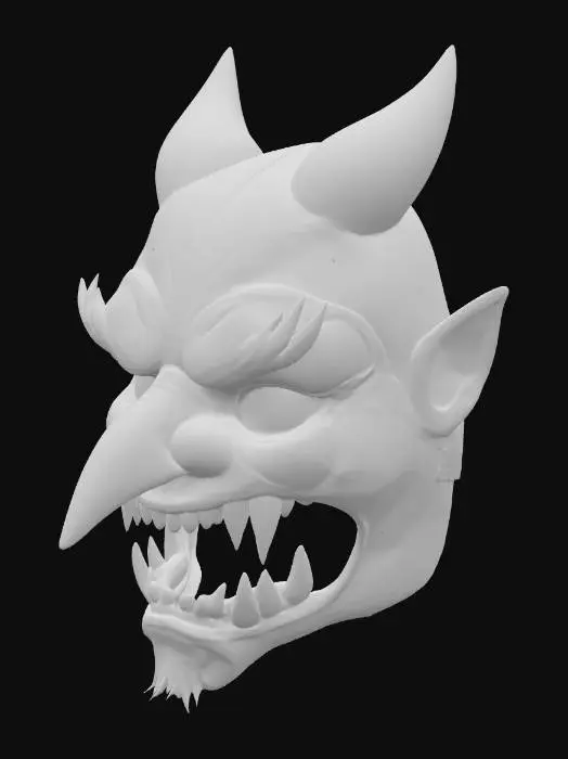 3D model for japanese style tengu yokai mask