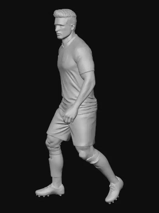 3D model for paul fernandez jugador de penarol, en figura modo real