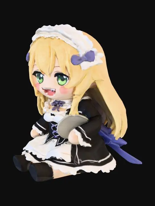 3D model for Plush Character Maid.