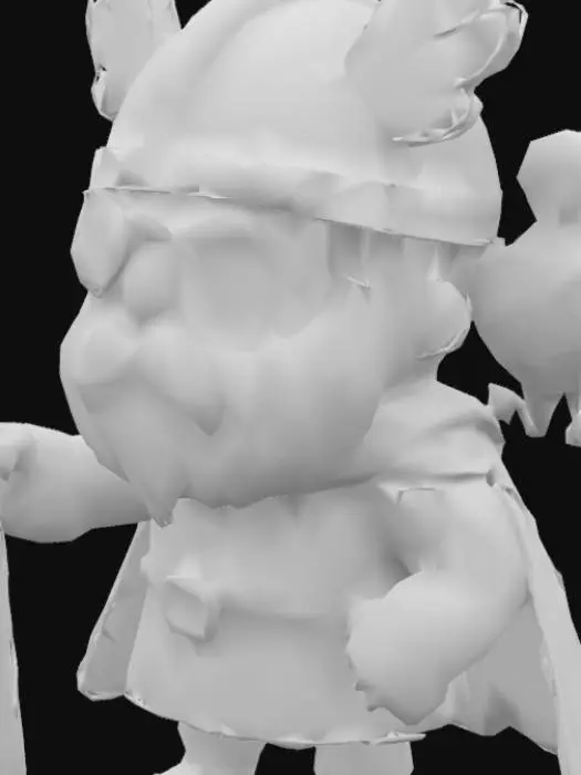 3D model for Viking Odin cartoonish 