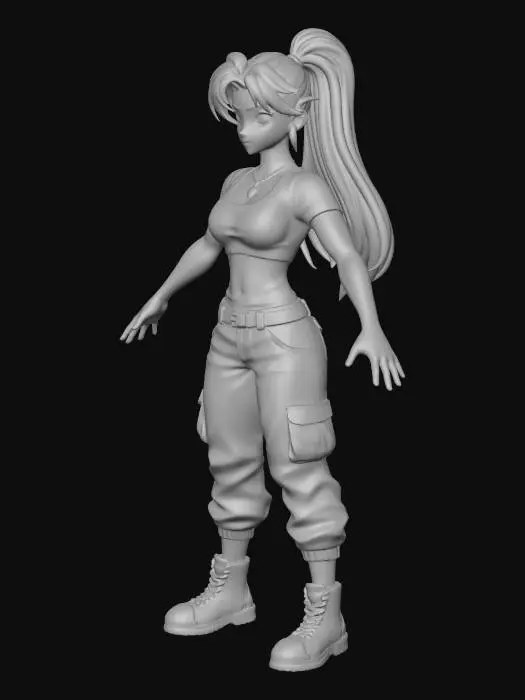 3D model for Courageous Adventurer