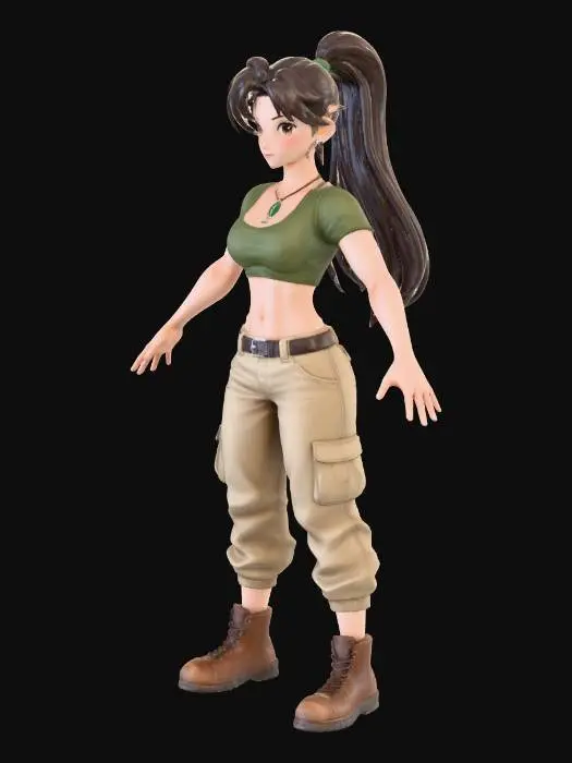 3D model for Courageous Adventurer