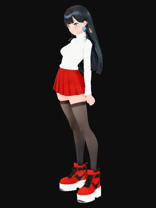 3D model for Stylish Confidence