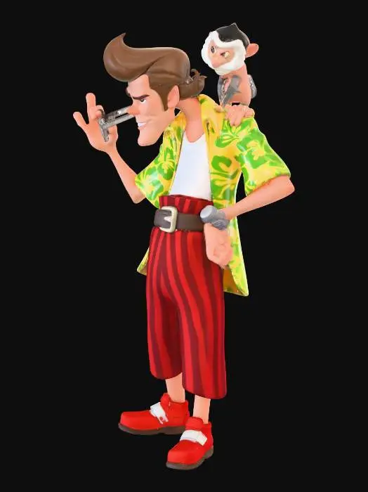 3D model for Detective Style with Monkey