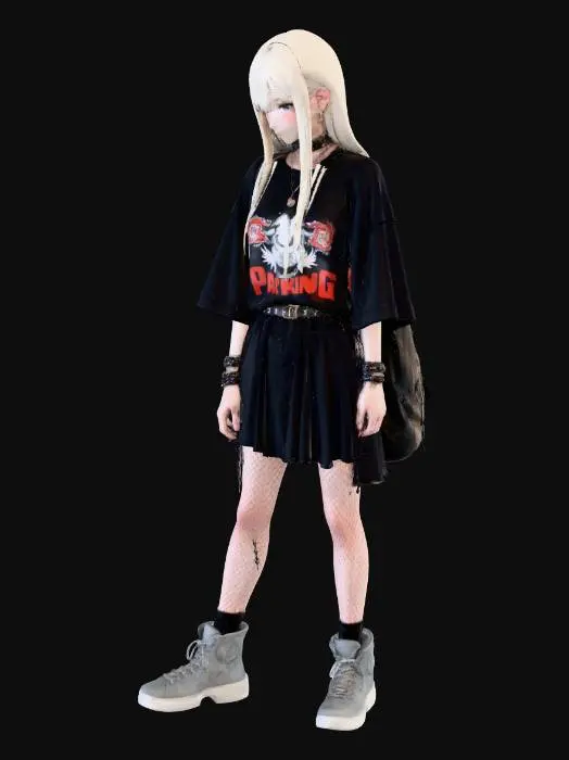3D model for Gothic Street Style