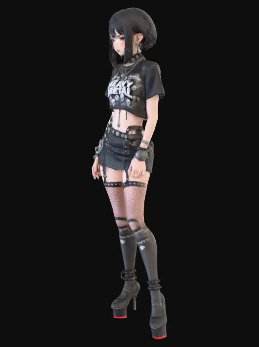 3D model for Heavy Metal Vibe