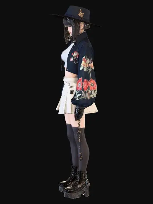 3D model for Stylish Blossom