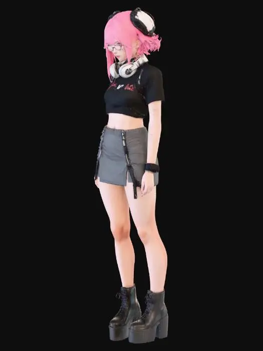 3D model for Urban Punk Aesthetic