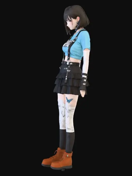 3D model for Heavy Metal Style