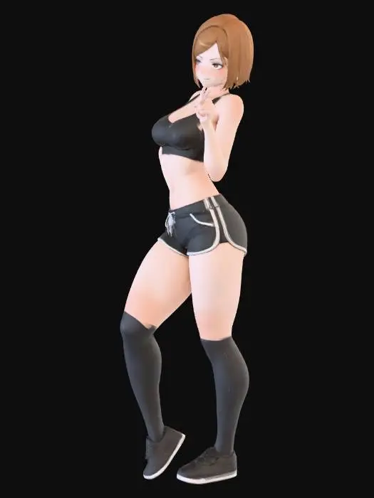 3D model for Anime Victory Pose