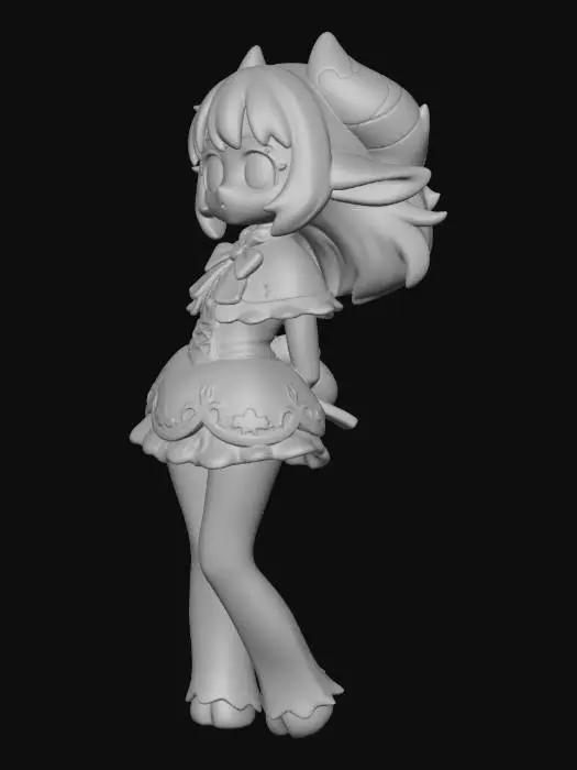 3D model for Chibi Goat Girl