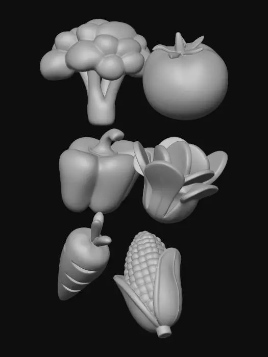 3D model for Veggie Icons