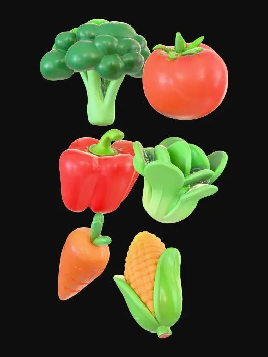 3D model for Veggie Icons