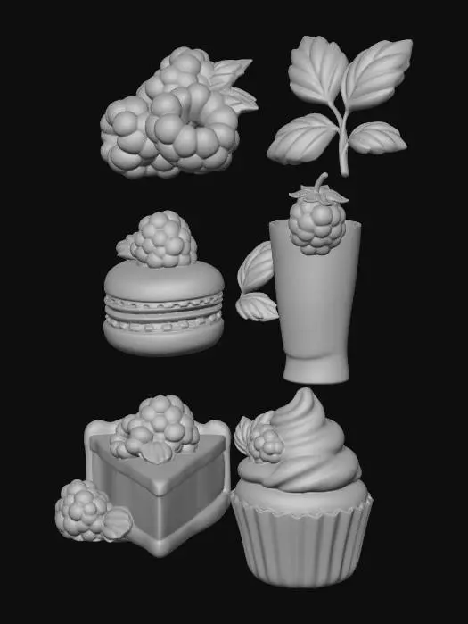 3D model for Raspberry Delights
