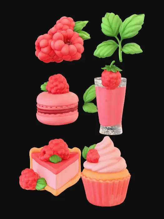 3D model for Raspberry Delights