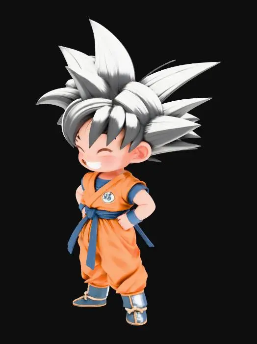 3D model for Little Super Saiyan Goku