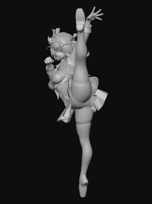 3D model for Crimson Kick in Black and Orange