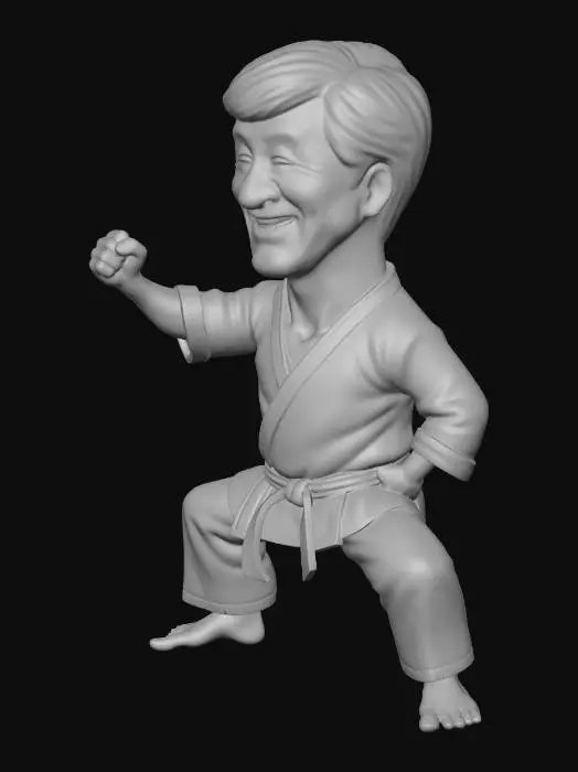 3D model for Smiling Karate Master
