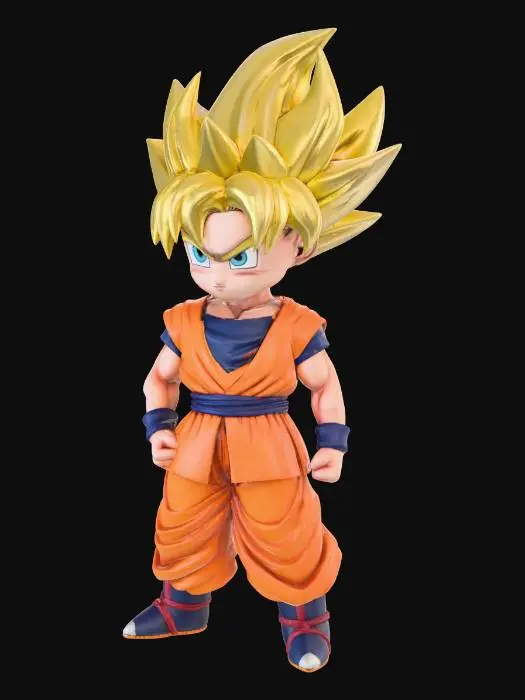 3D model for Chibi Super Saiyan Goku