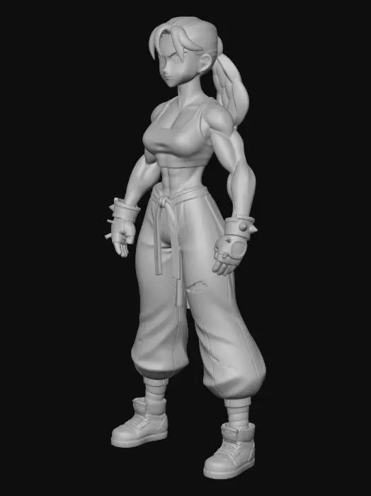 3D model for Fierce Martial Artist